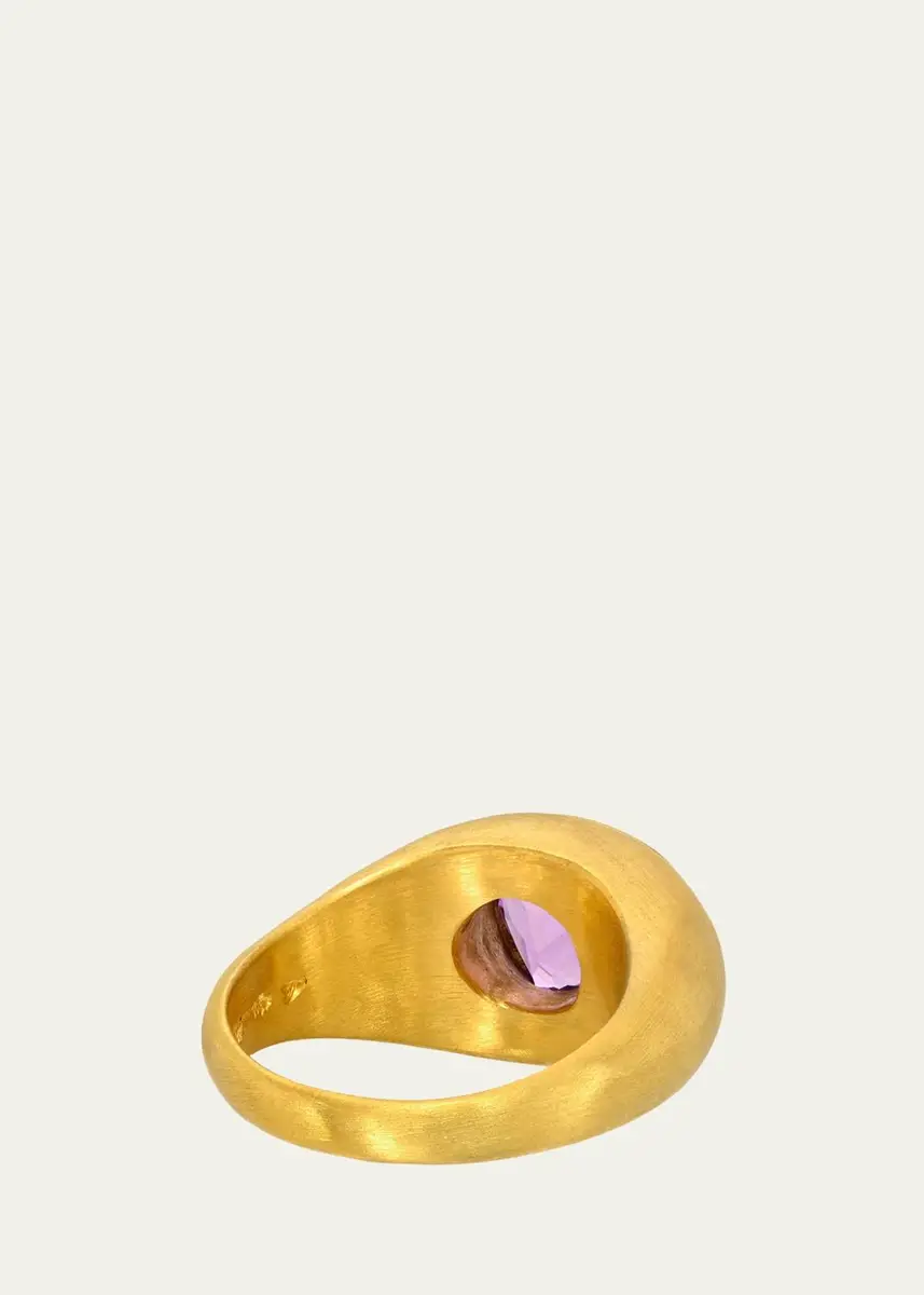 DARIUS 18K Freeform Purple Sapphire Ziggurat Ring | Thumbnail 3 DARIUS 18K Freeform Purple Sapphire Ziggurat Ring | Thumbnail 3