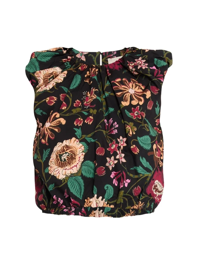 Ulla Johnson Gracie Floral Sleeveless Crop Top