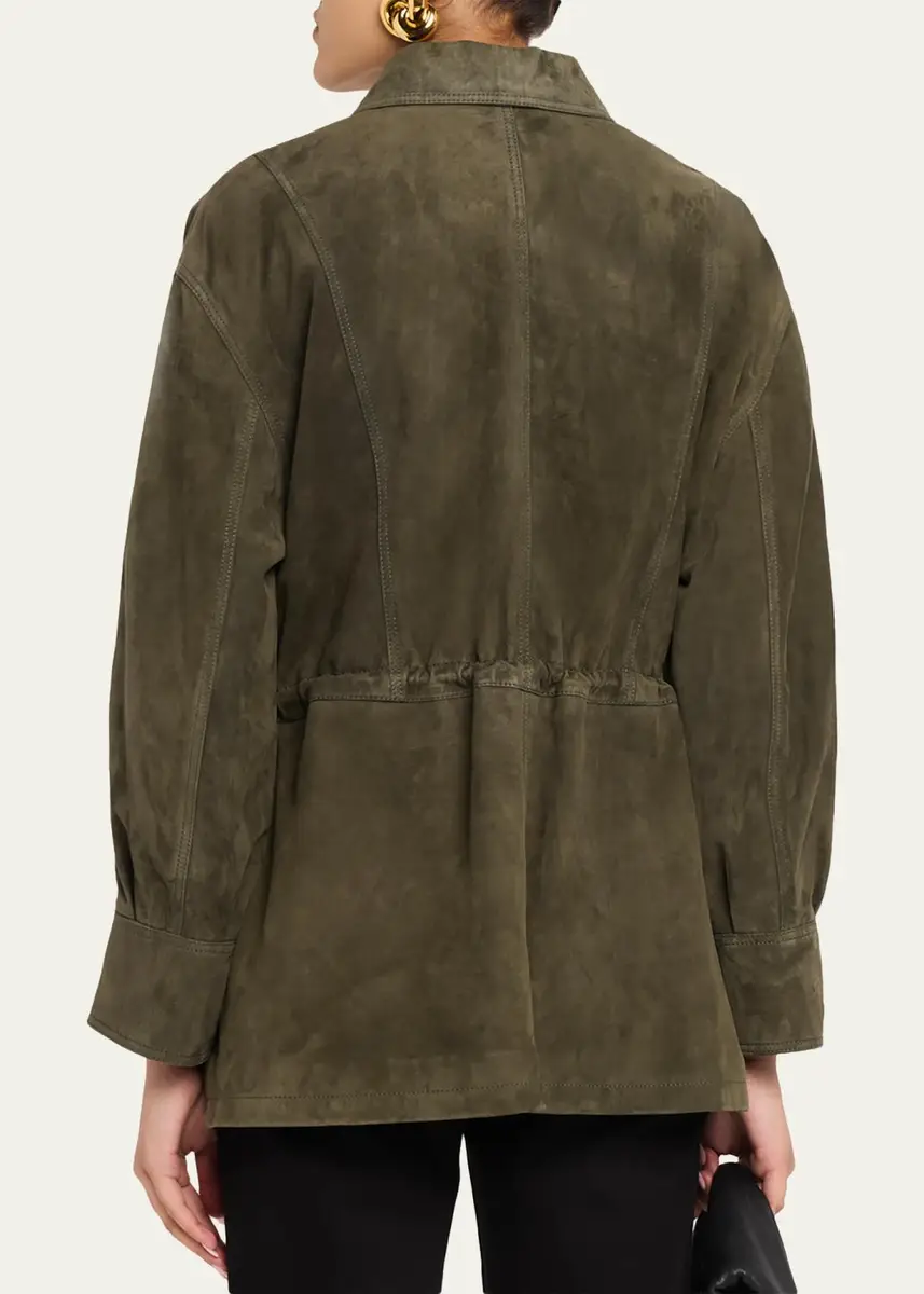 ARMA Maeve Drawstring Lambskin Suede Jacket | Thumbnail 3 ARMA Maeve Drawstring Lambskin Suede Jacket | Thumbnail 3