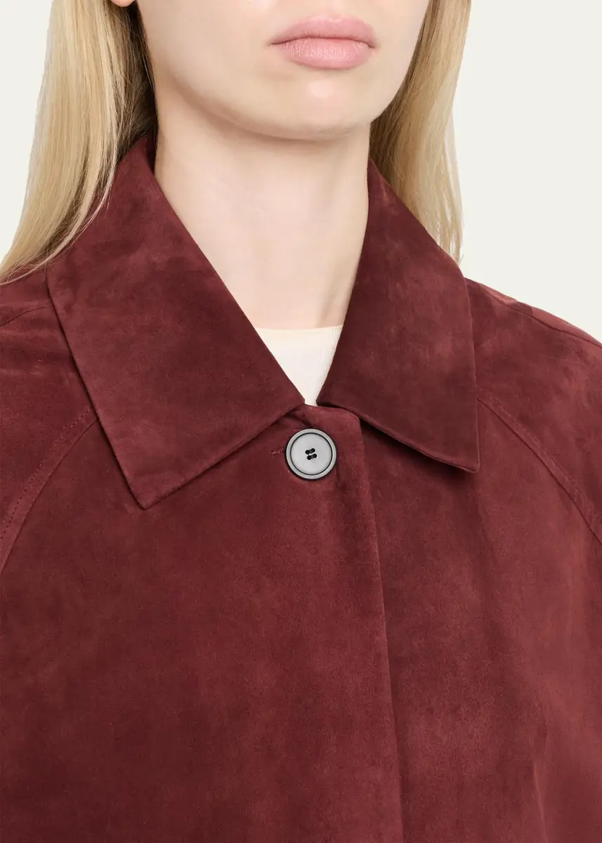 ARMA Judy Button-Front Suede Coat | Thumbnail 5 ARMA Judy Button-Front Suede Coat | Thumbnail 5