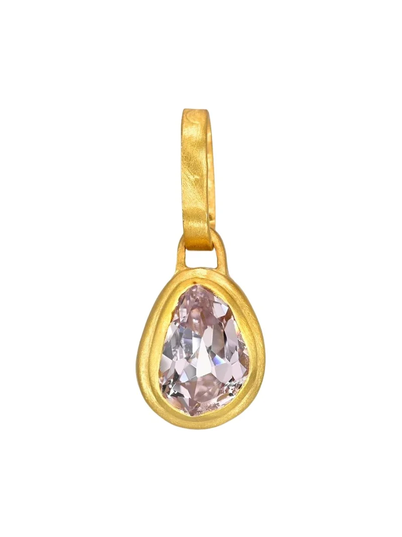 DARIUS 18K Light Purple Sapphire Pear Ziggurat Pendant