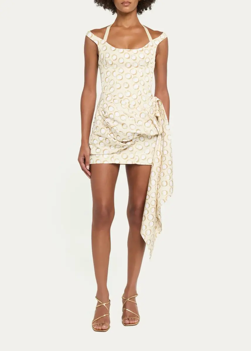ALÉMAIS Paula Draped Off-Shoulder Mini Dress | Thumbnail 2 ALÉMAIS Paula Draped Off-Shoulder Mini Dress | Thumbnail 2