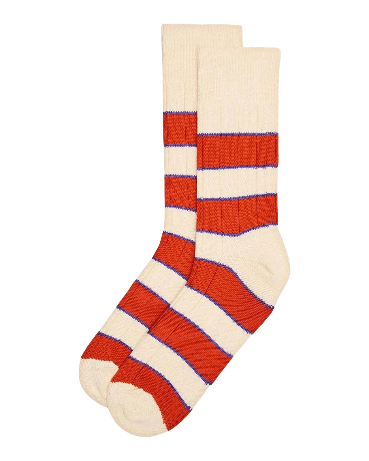 Paul Smith Men's Kennedy Contrast-Stripe Crew Socks
