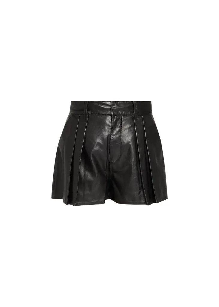 Frame The Leather Structural Shorts | Image 1 Frame The Leather Structural Shorts | Image 1