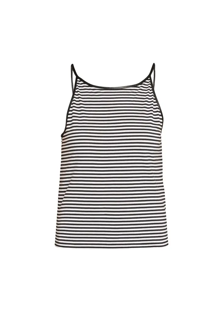 Frame The Leather-Trim Tank Top | Image 1 Frame The Leather-Trim Tank Top | Image 1