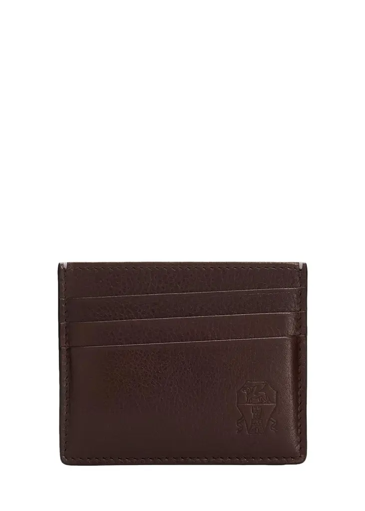 Men's Grained Leather Card Holder Men's Grained Leather Card Holder