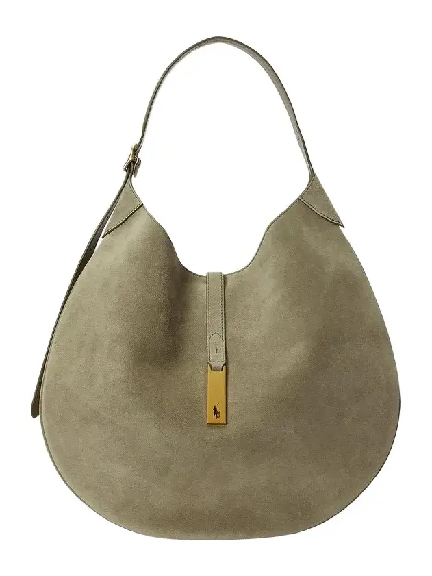 Polo ID Large Suede Shoulder Bag