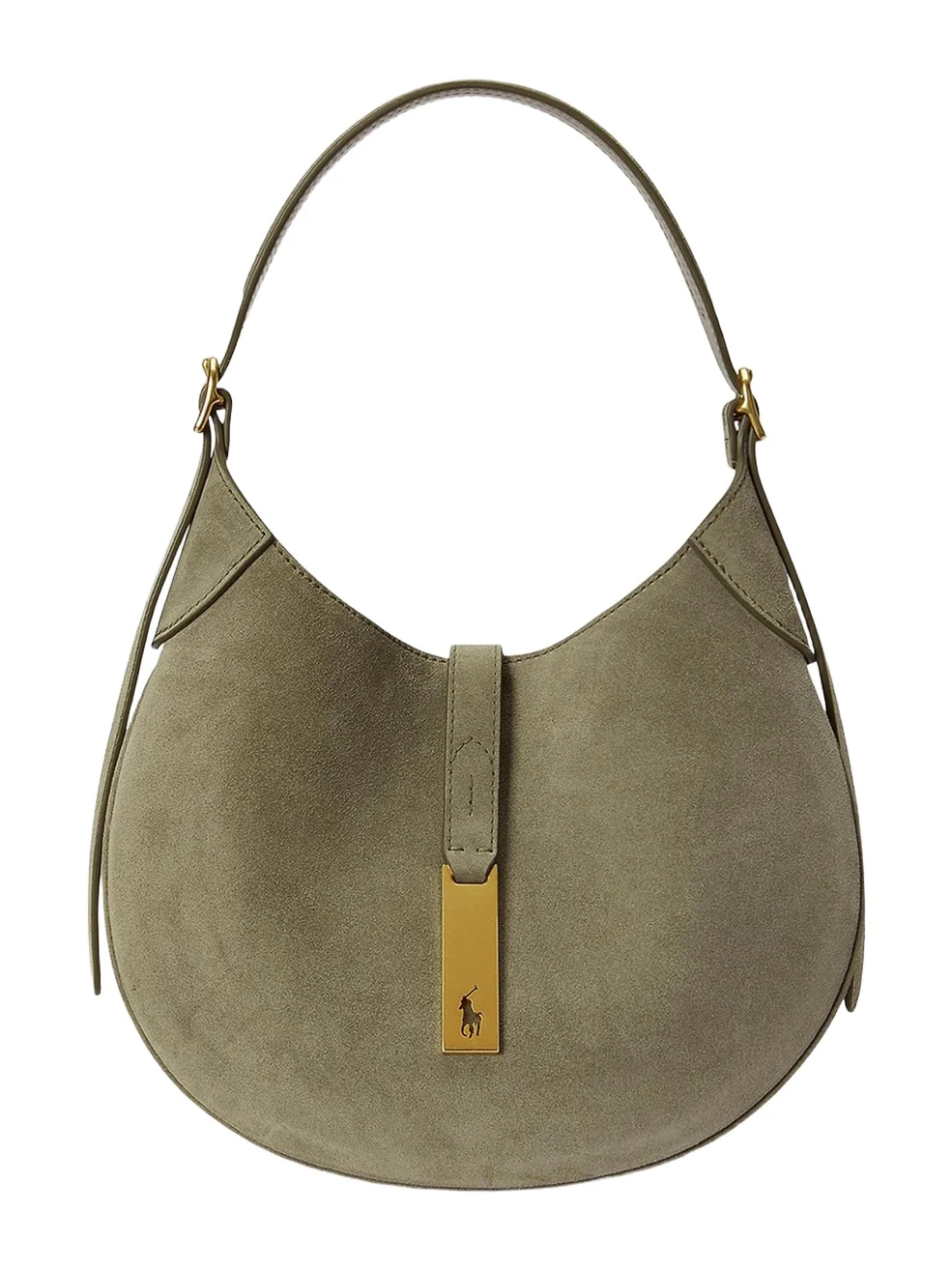 Polo Ralph Lauren Polo ID Small Suede Shoulder Bag