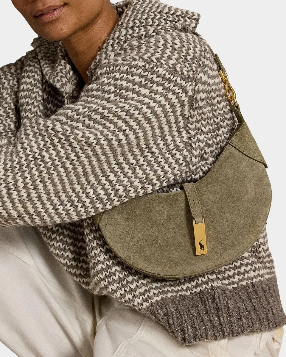 Polo Ralph Lauren Polo ID Mini Suede Shoulder Bag | Thumbnail 2 Polo Ralph Lauren Polo ID Mini Suede Shoulder Bag | Thumbnail 2