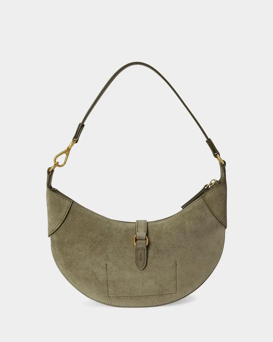 Polo Ralph Lauren Polo ID Mini Suede Shoulder Bag | Thumbnail 3 Polo Ralph Lauren Polo ID Mini Suede Shoulder Bag | Thumbnail 3
