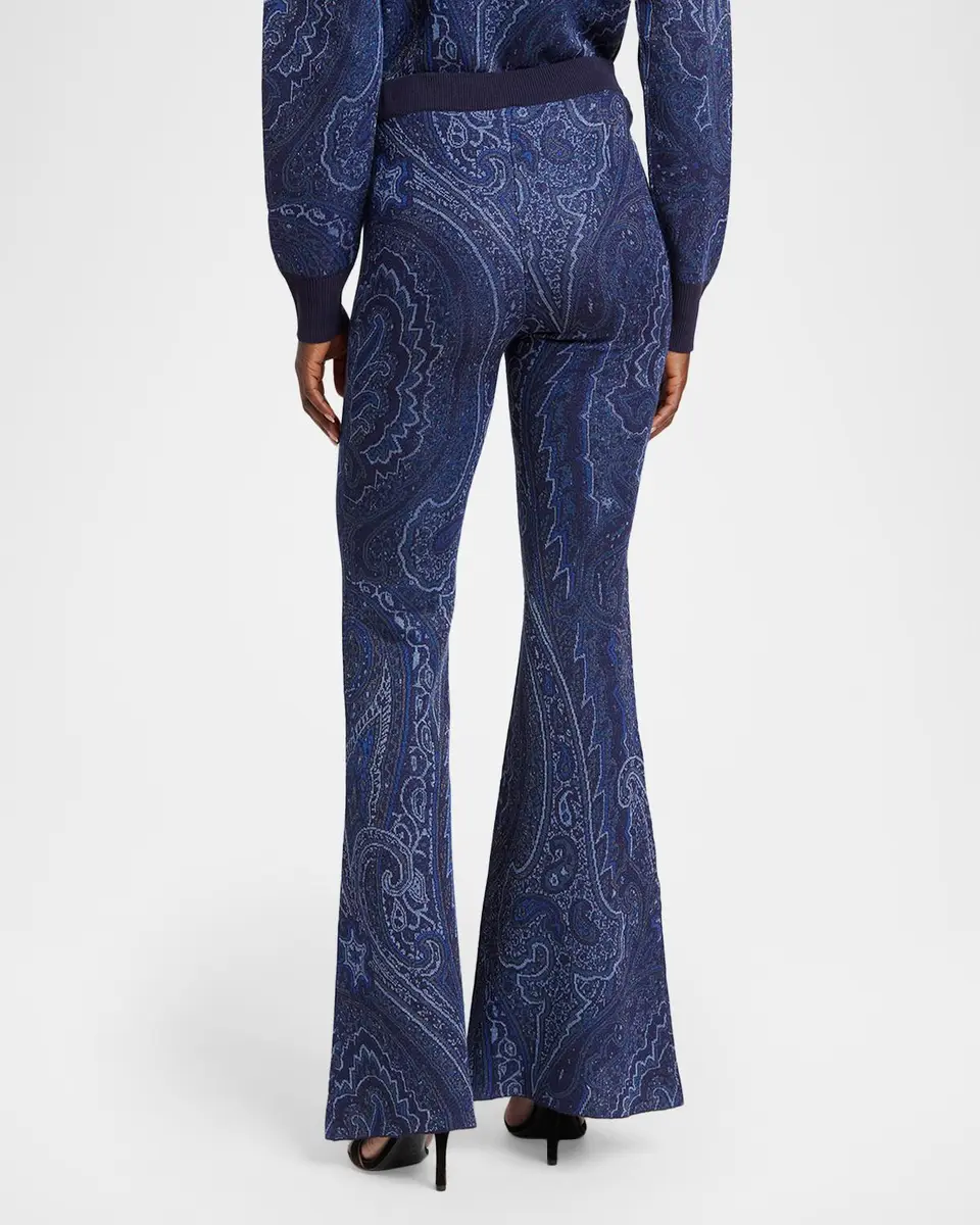 Etro Paisley Knit Flare Trousers | Thumbnail 3 Etro Paisley Knit Flare Trousers | Thumbnail 3