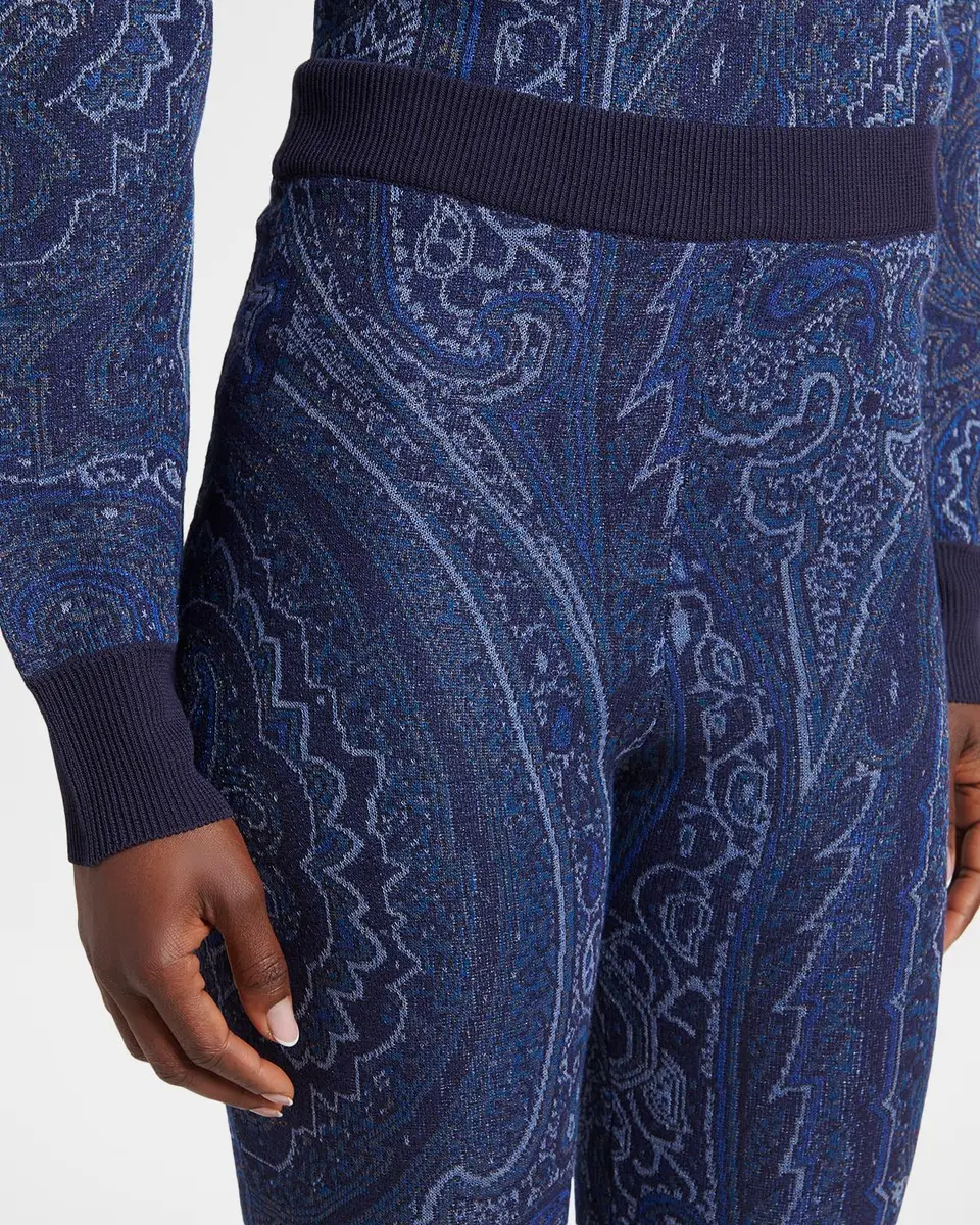 Etro Paisley Knit Flare Trousers | Thumbnail 5 Etro Paisley Knit Flare Trousers | Thumbnail 5