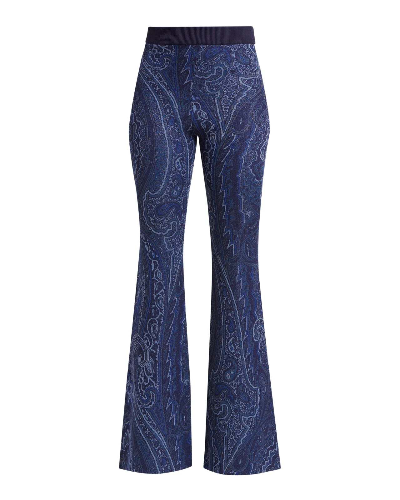 Etro Paisley Knit Flare Trousers