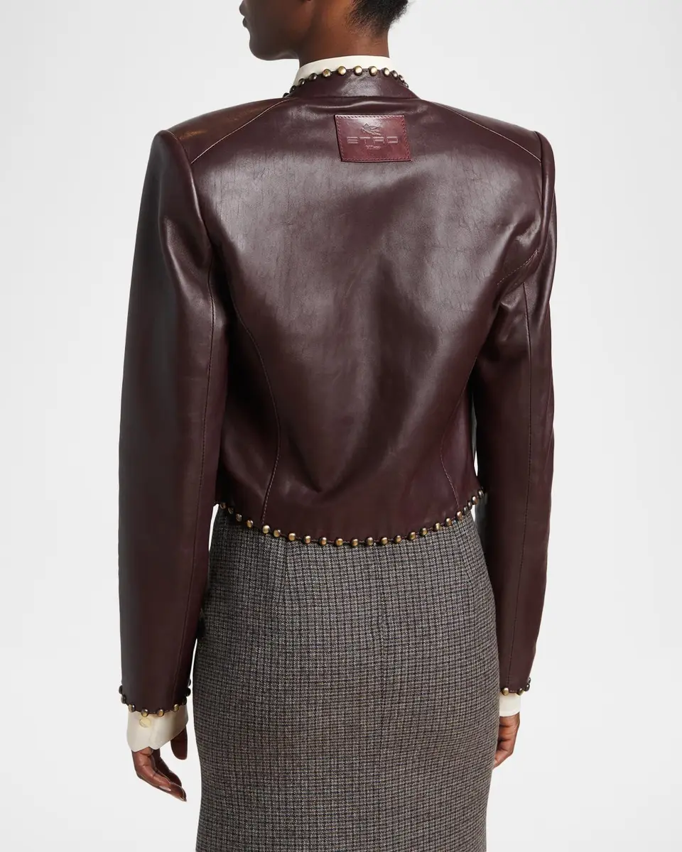 Etro Studded Leather Jacket | Thumbnail 2 Etro Studded Leather Jacket | Thumbnail 2
