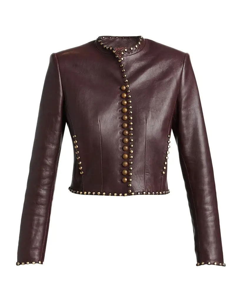 Etro Studded Leather Jacket | Image 1 Etro Studded Leather Jacket | Image 1