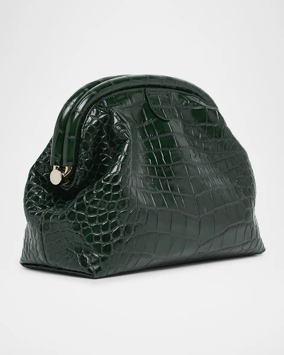 Stella McCartney Falabella Croc-Embossed Clutch | Thumbnail 3