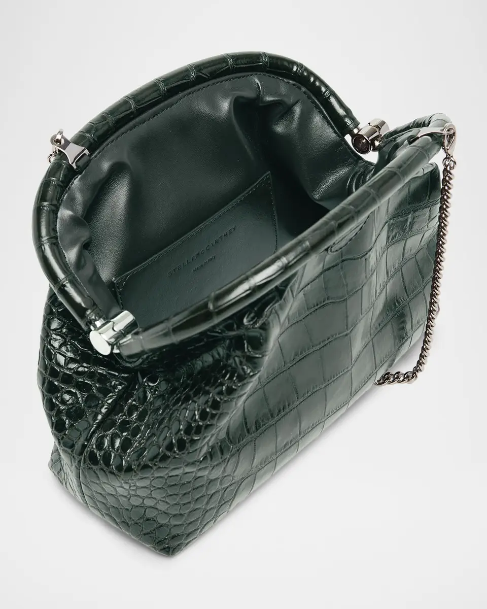 Stella McCartney Falabella Croc-Embossed Clutch | Thumbnail 4