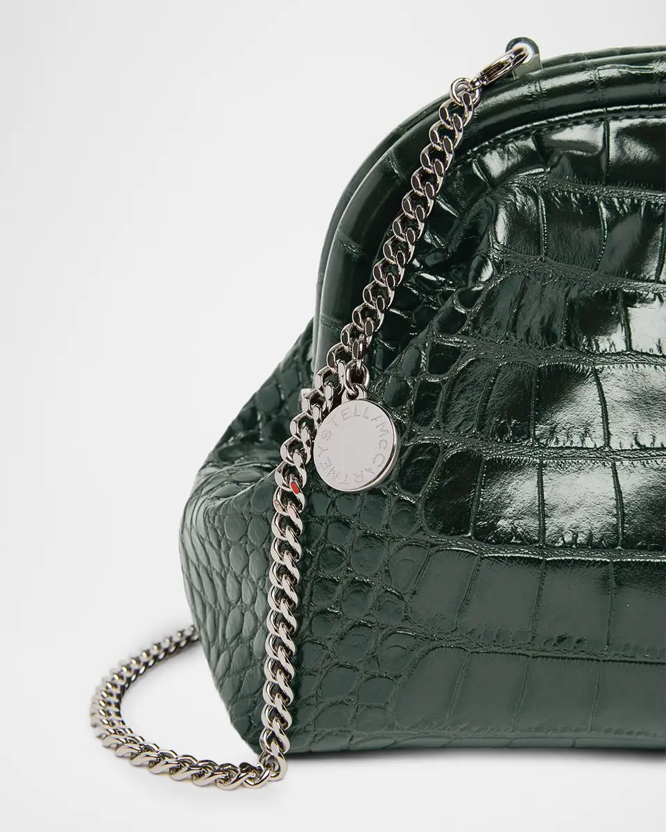 Stella McCartney Falabella Croc-Embossed Clutch | Thumbnail 6