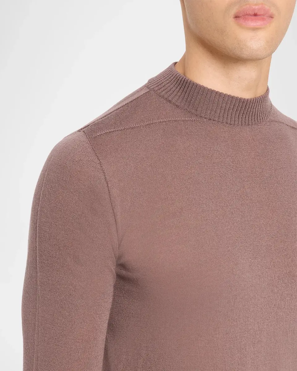 Rick Owens Men's Merino Wool Crewneck Sweater | Thumbnail 5 Rick Owens Men's Merino Wool Crewneck Sweater | Thumbnail 5