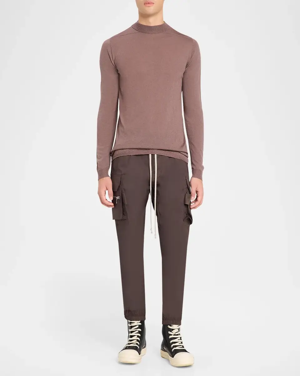 Rick Owens Men's Drawstring Cargo Joggers | Thumbnail 2 Rick Owens Men's Drawstring Cargo Joggers | Thumbnail 2