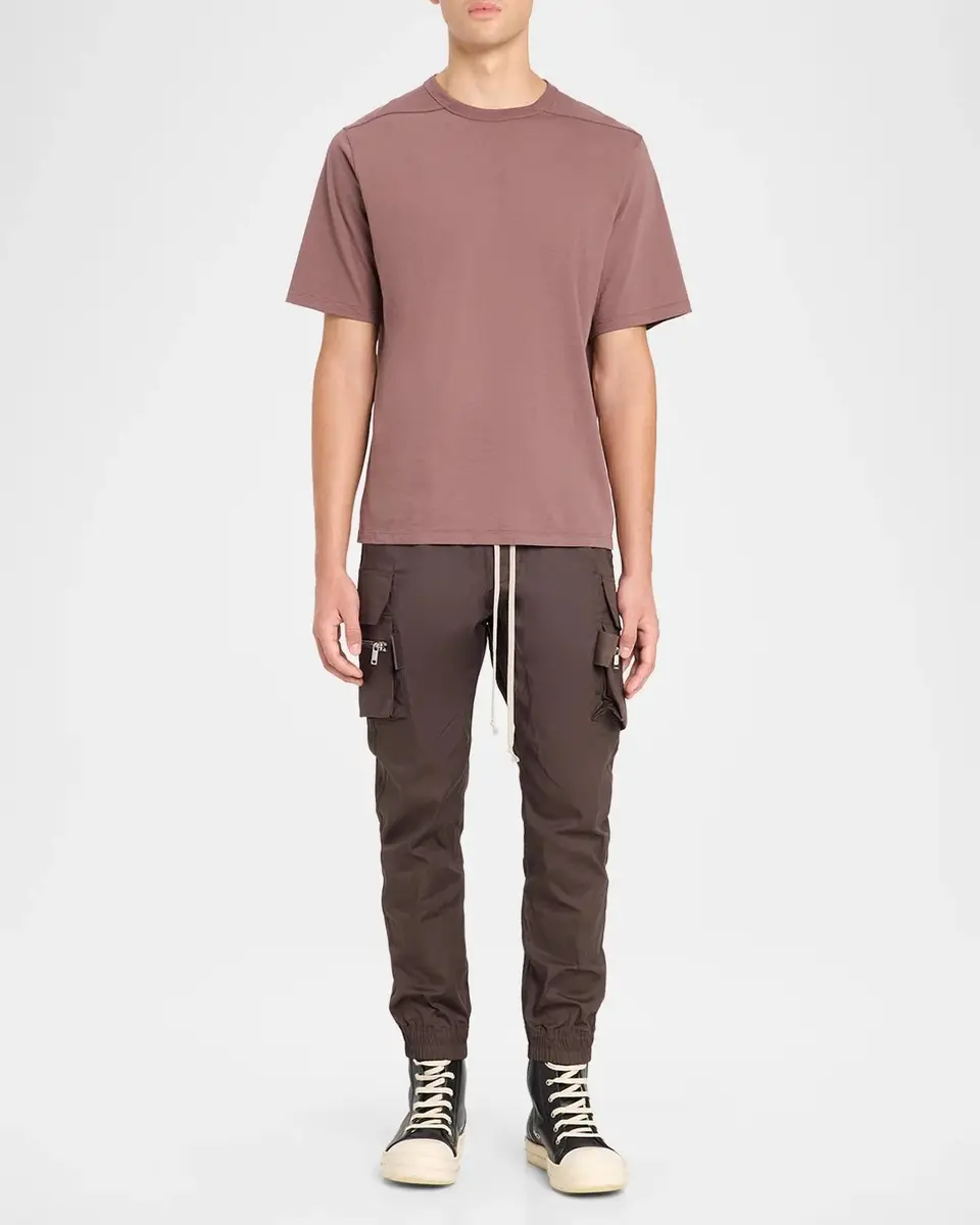 Rick Owens Men's Cotton Jersey Crewneck T-Shirt | Thumbnail 2