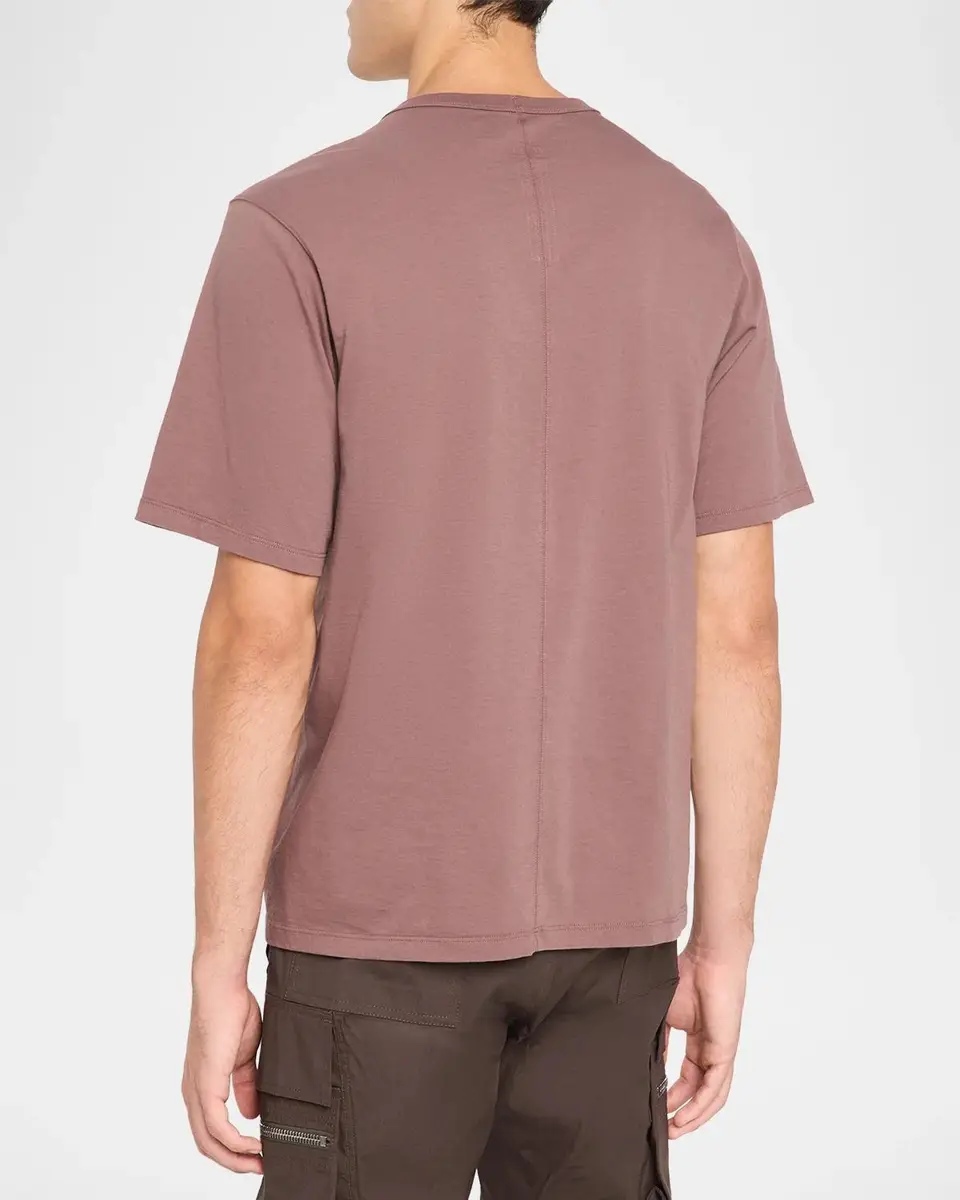 Rick Owens Men's Cotton Jersey Crewneck T-Shirt | Thumbnail 3