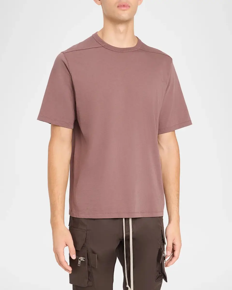 Rick Owens Men's Cotton Jersey Crewneck T-Shirt | Thumbnail 4