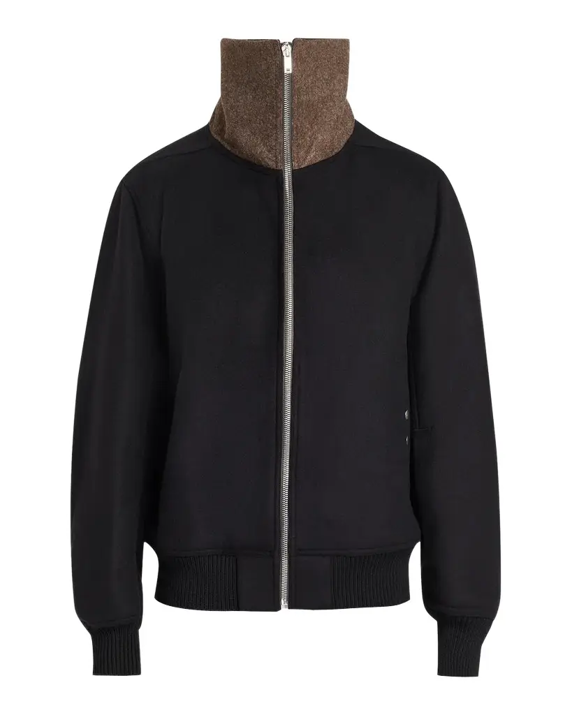 Rick Owens Men's Wool Melton Bomber Jacket | Image 1 Rick Owens Men's Wool Melton Bomber Jacket | Image 1