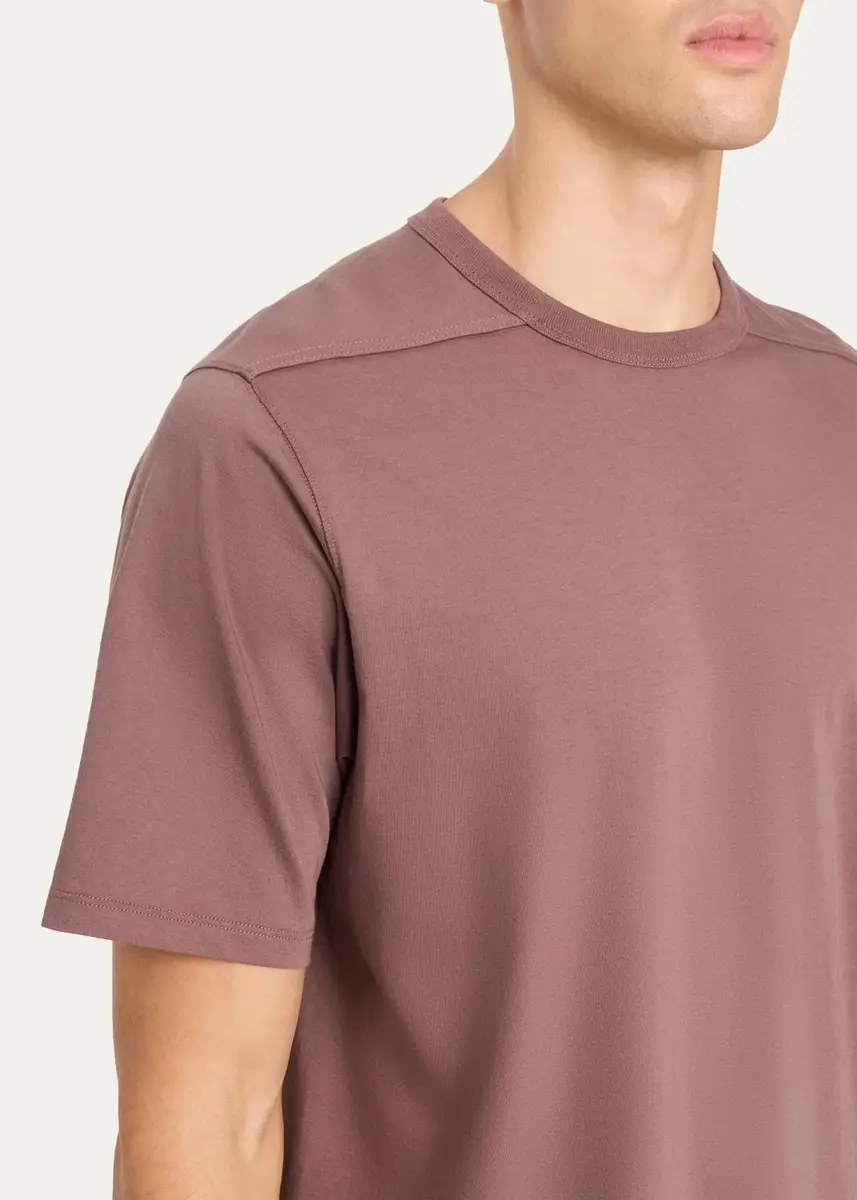 Rick Owens Men's Cotton Jersey Crewneck T-Shirt | Thumbnail 5 Rick Owens Men's Cotton Jersey Crewneck T-Shirt | Thumbnail 5