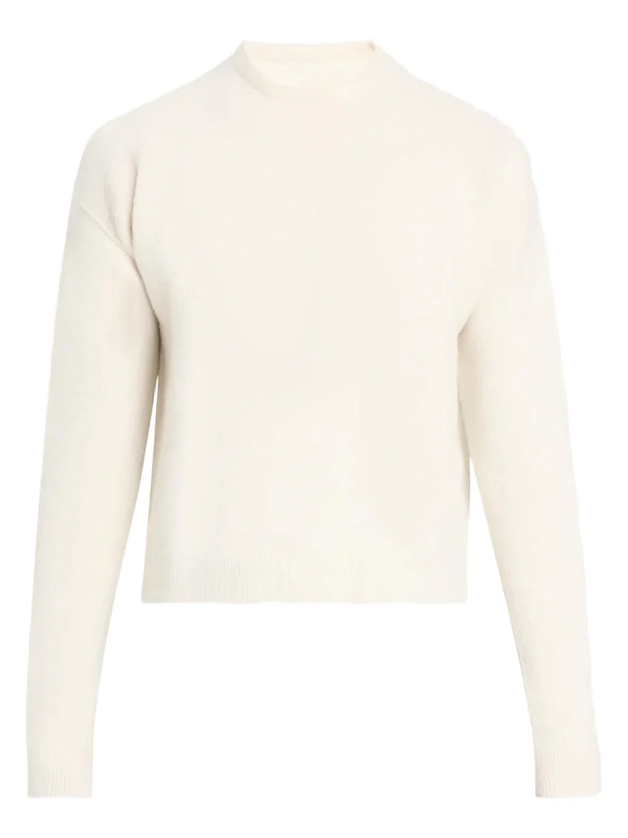Rick Owens Men's Wool-Blend Cropped Crewneck Sweater