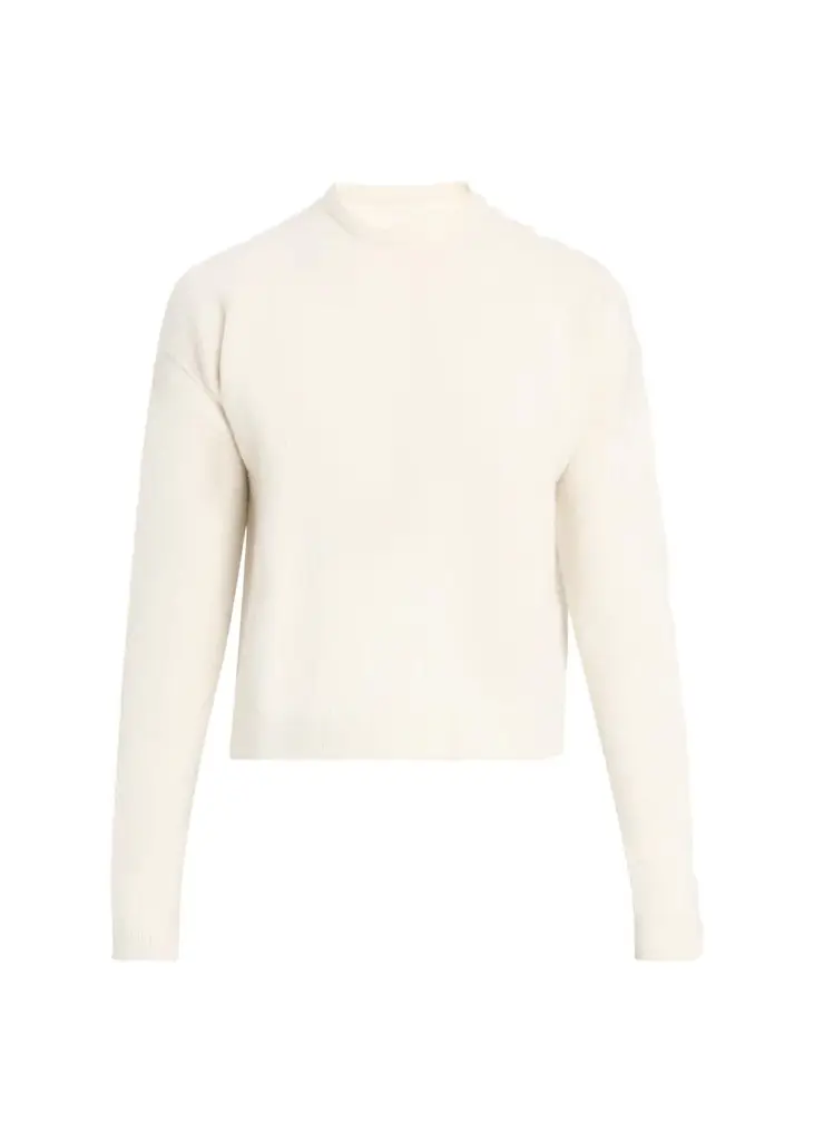 Rick Owens Men's Wool-Blend Cropped Crewneck Sweater | Image 1 Rick Owens Men's Wool-Blend Cropped Crewneck Sweater | Image 1