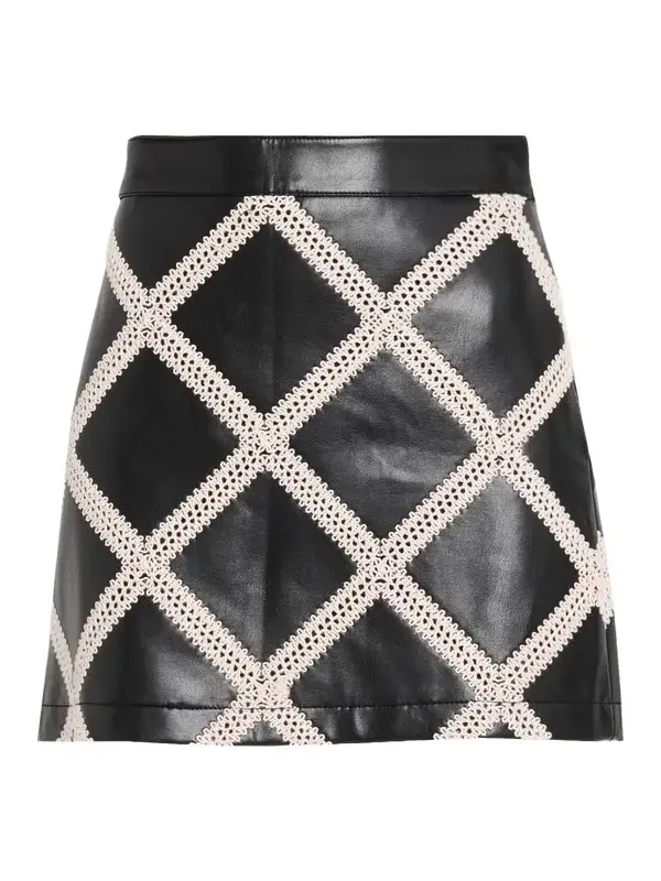 Audree Faux-Leather Mini Skirt