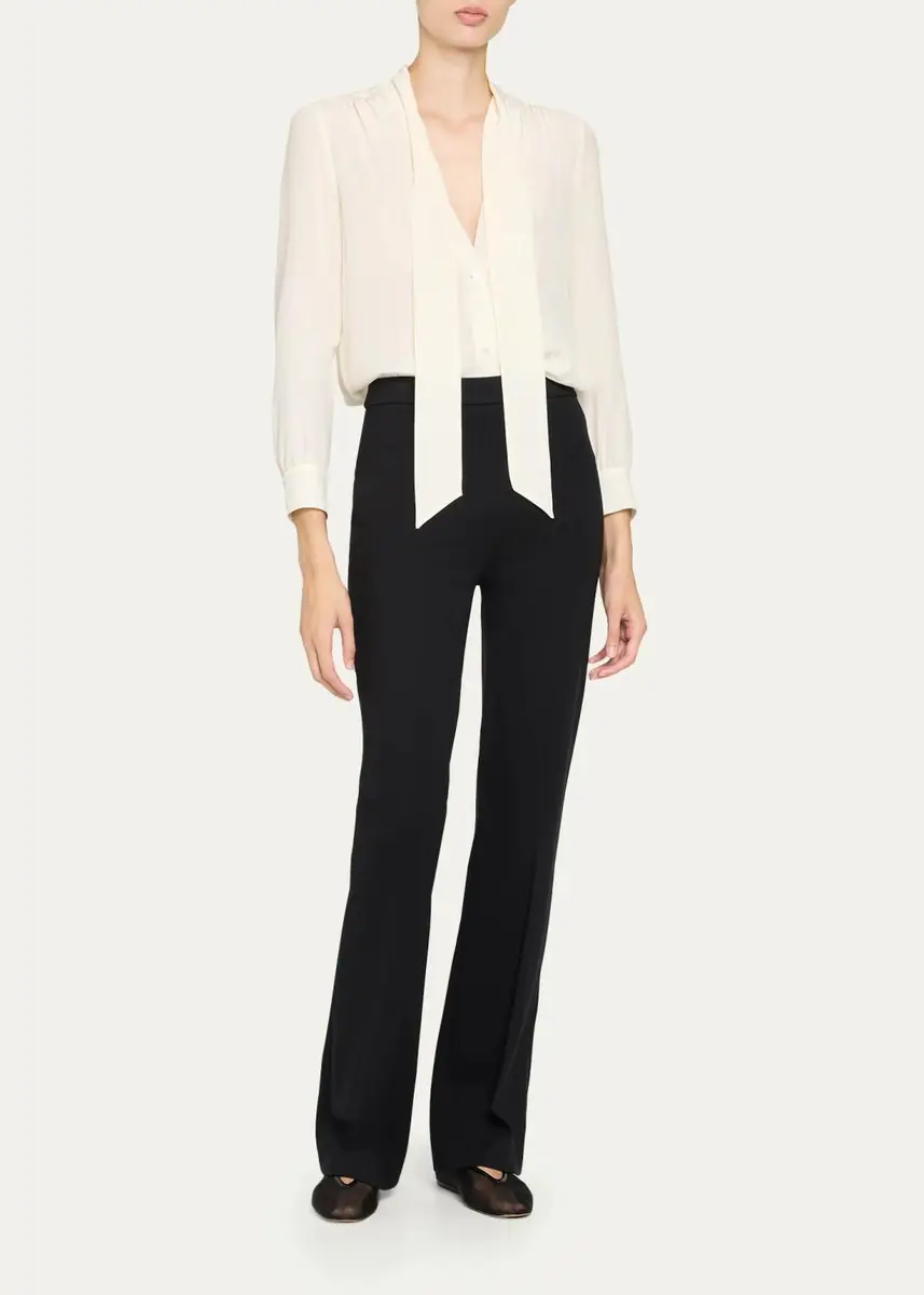 Veronica Beard Gracie Zip-Back Bootcut Pants | Thumbnail 2 Veronica Beard Gracie Zip-Back Bootcut Pants | Thumbnail 2