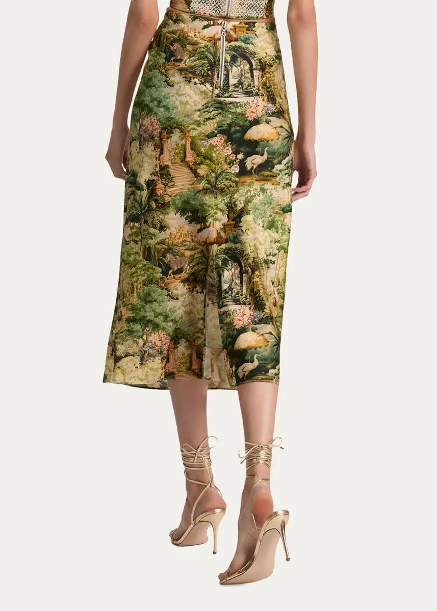 Alice + Olivia Maeve Tapestry Slip Skirt | Thumbnail 3 Alice + Olivia Maeve Tapestry Slip Skirt | Thumbnail 3