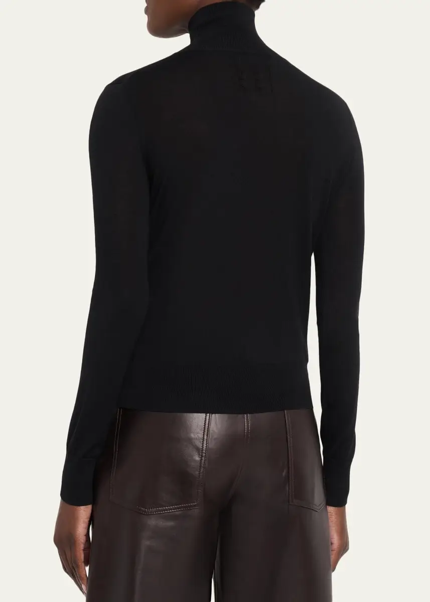 Nili Lotan Larkin Merino Wool Turtleneck Sweater | Thumbnail 3 Nili Lotan Larkin Merino Wool Turtleneck Sweater | Thumbnail 3
