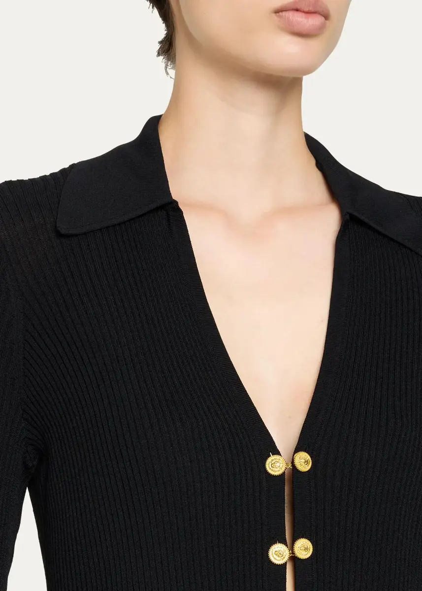 L'Agence Kaye Rib-Knit Cardigan Top | Thumbnail 5