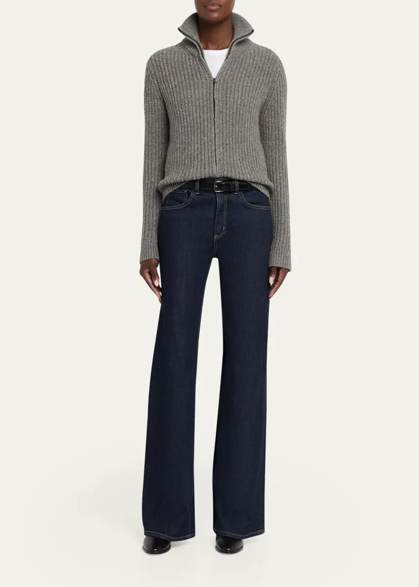 Nili Lotan Arlen Funnel-Neck Wool-Blend Knit Cardigan | Thumbnail 2 Nili Lotan Arlen Funnel-Neck Wool-Blend Knit Cardigan | Thumbnail 2