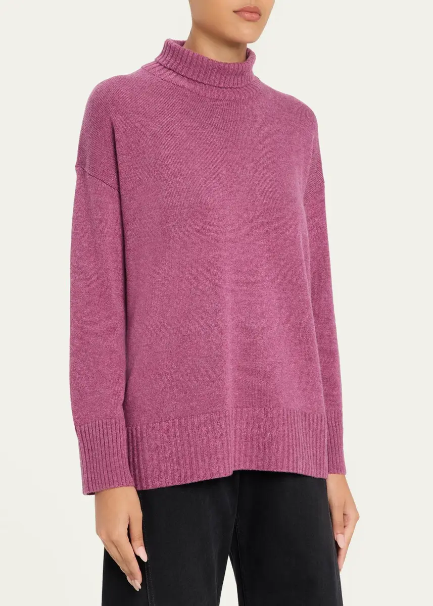 Lafayette 148 New York Chine 3-Ply Cashmere Stand-Collar Sweater | Thumbnail 4 Lafayette 148 New York Chine 3-Ply Cashmere Stand-Collar Sweater | Thumbnail 4