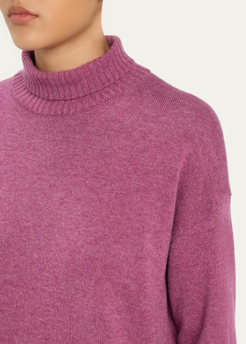 Lafayette 148 New York Chine 3-Ply Cashmere Stand-Collar Sweater | Thumbnail 5 Lafayette 148 New York Chine 3-Ply Cashmere Stand-Collar Sweater | Thumbnail 5