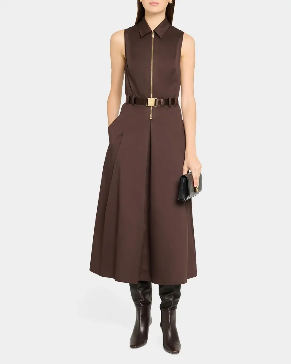 L'Agence Kolton Sleeveless Belted Midi Dress | Thumbnail 2 L'Agence Kolton Sleeveless Belted Midi Dress | Thumbnail 2