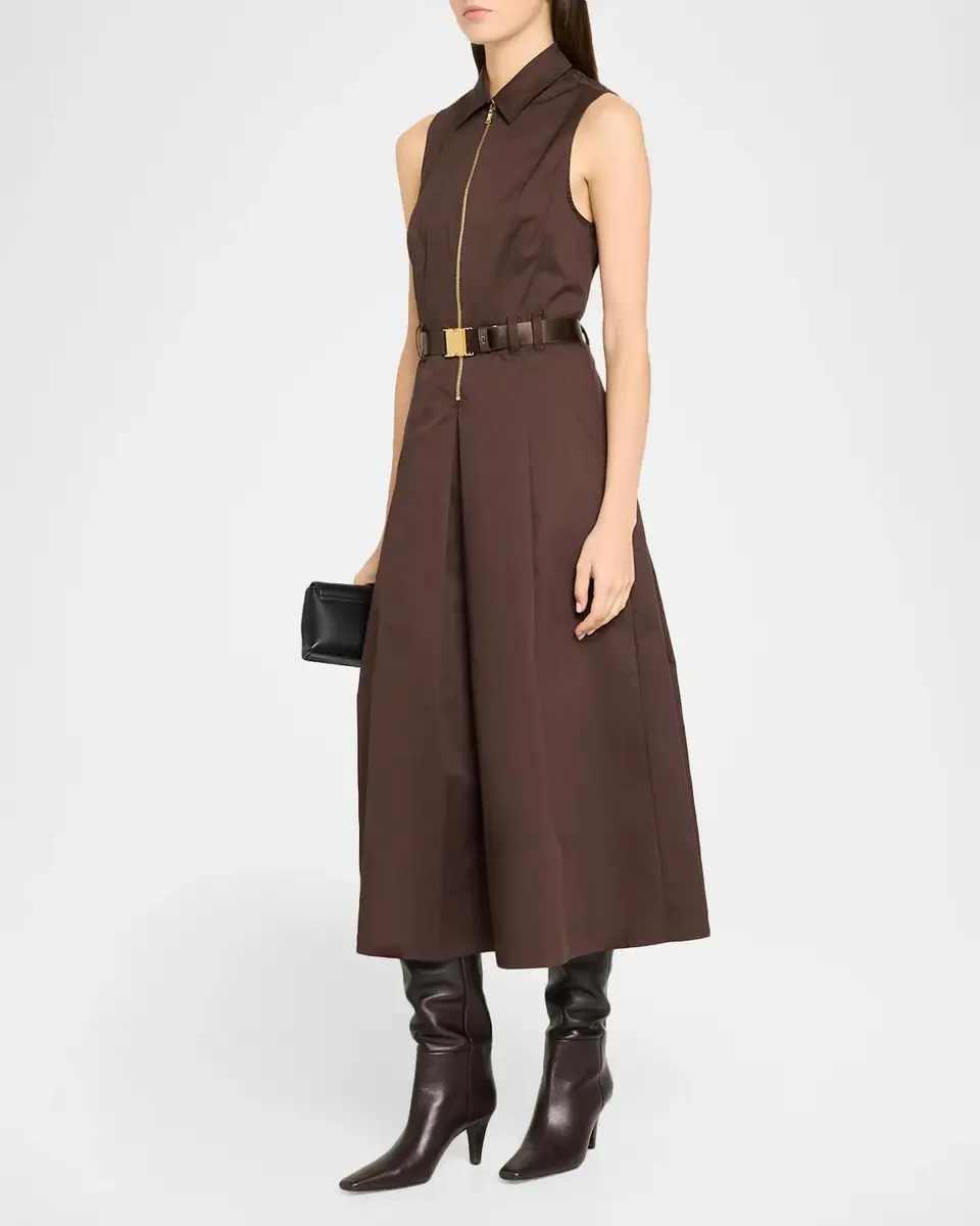 L'Agence Kolton Sleeveless Belted Midi Dress | Thumbnail 4 L'Agence Kolton Sleeveless Belted Midi Dress | Thumbnail 4