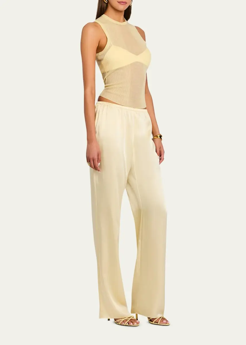 SEROYA Lillian Satin Pants | Thumbnail 2 SEROYA Lillian Satin Pants | Thumbnail 2