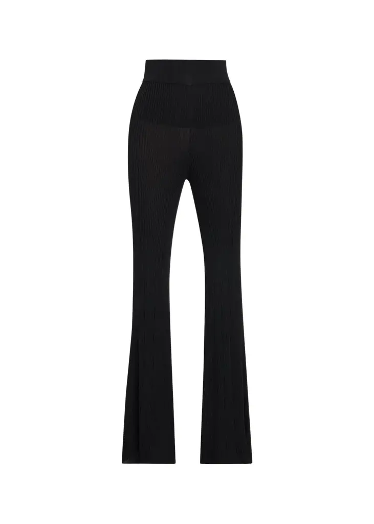 L'Agence Conan Rib-Knit Flare Pants | Image 1 L'Agence Conan Rib-Knit Flare Pants | Image 1