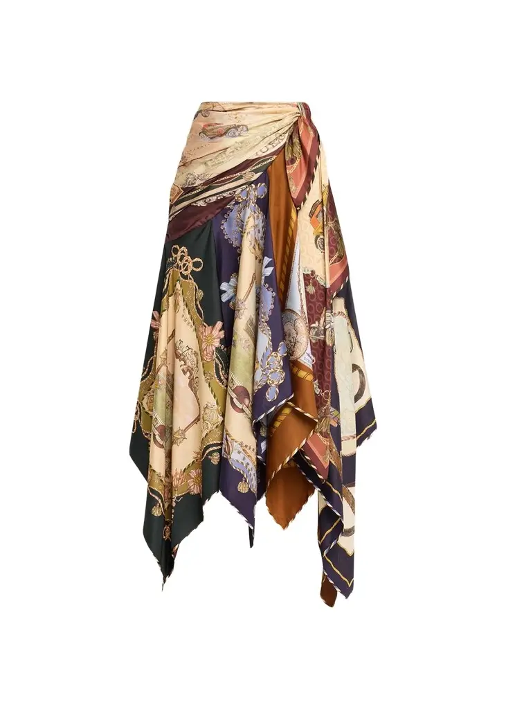 Zimmermann Valiant Draped Silk Scarf Skirt | Image 1 Zimmermann Valiant Draped Silk Scarf Skirt | Image 1