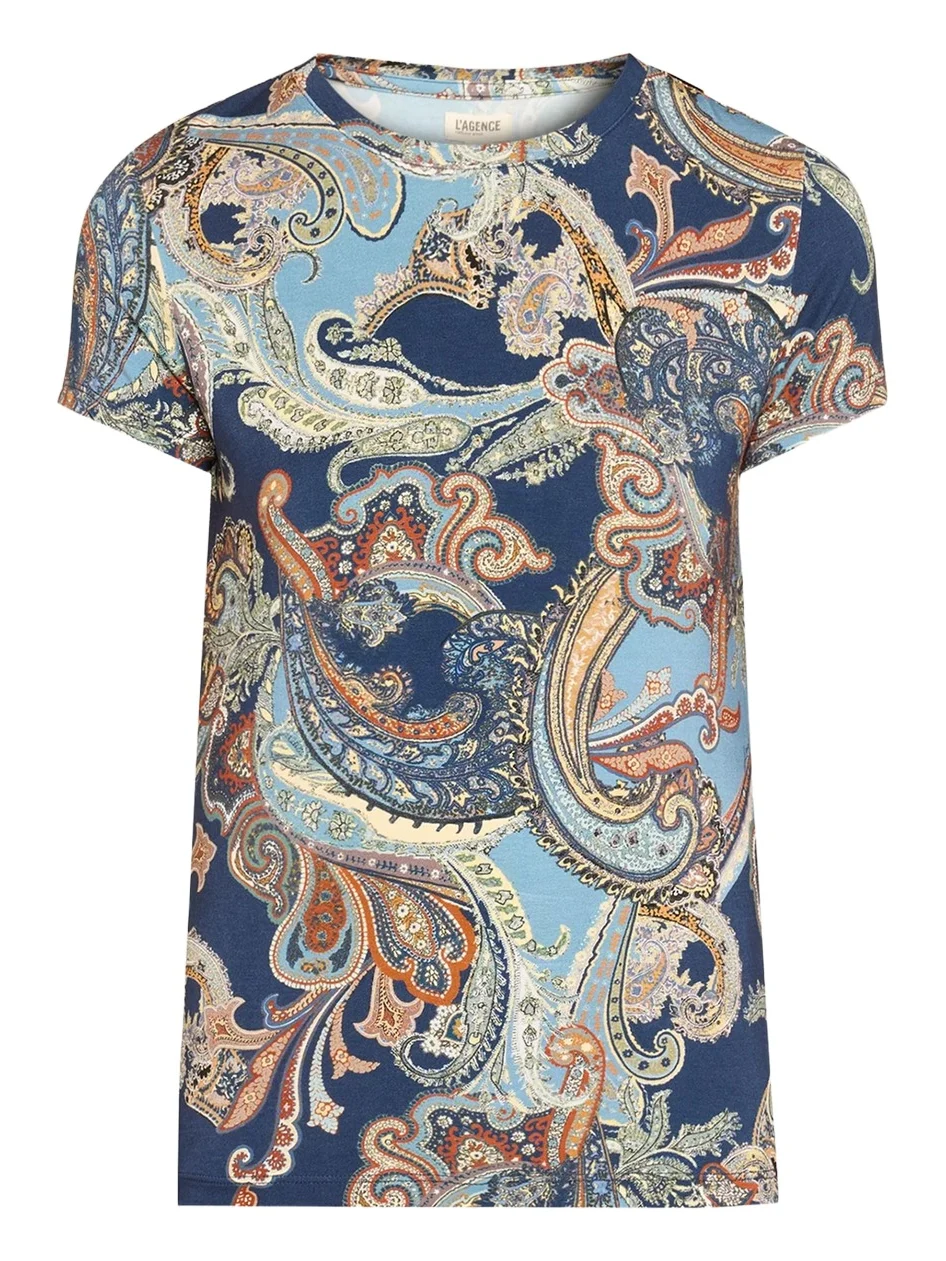 Ressi Paisley Short-Sleeve Jersey T-Shirt Ressi Paisley Short-Sleeve Jersey T-Shirt