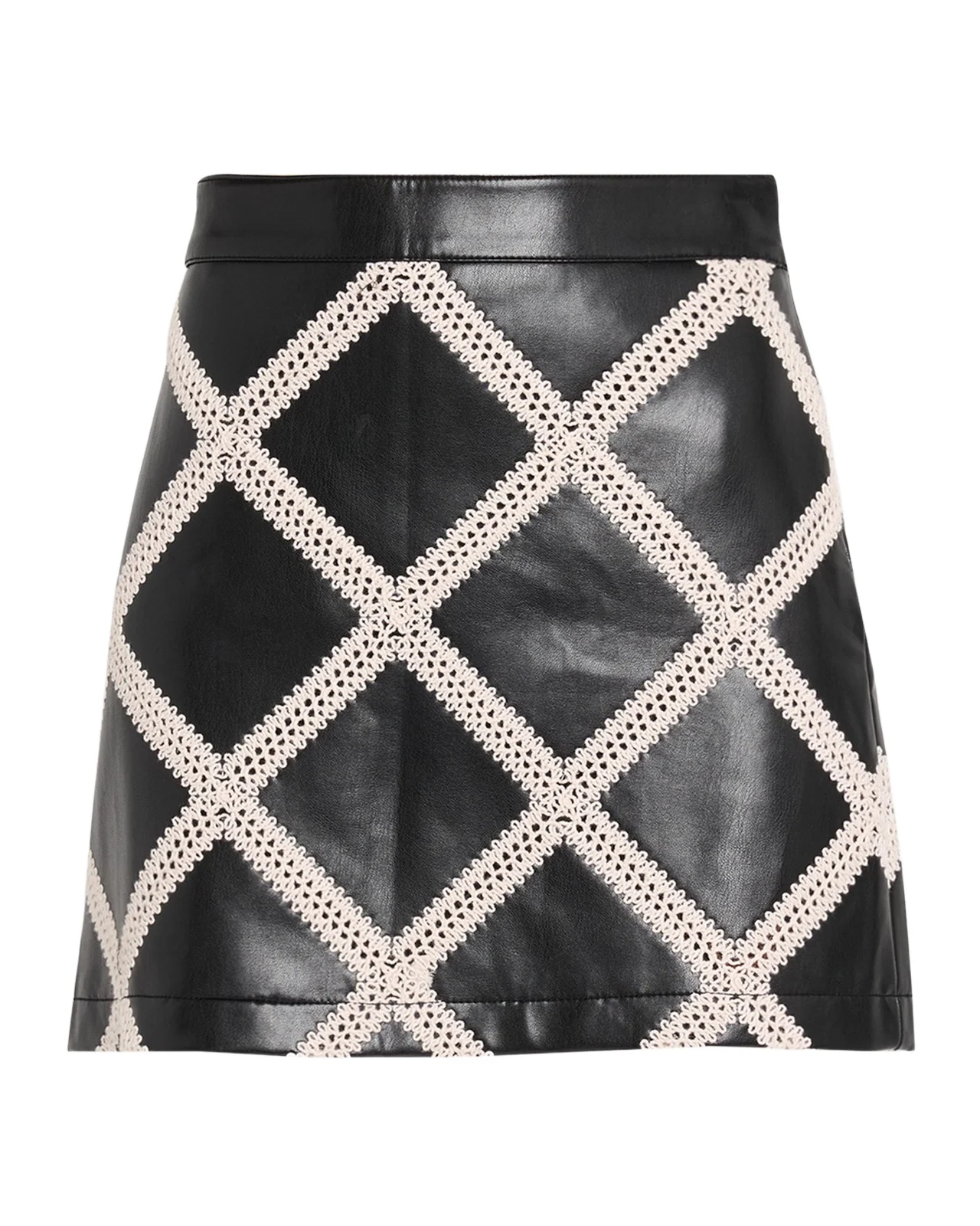 Audree Faux-Leather Mini Skirt Audree Faux-Leather Mini Skirt