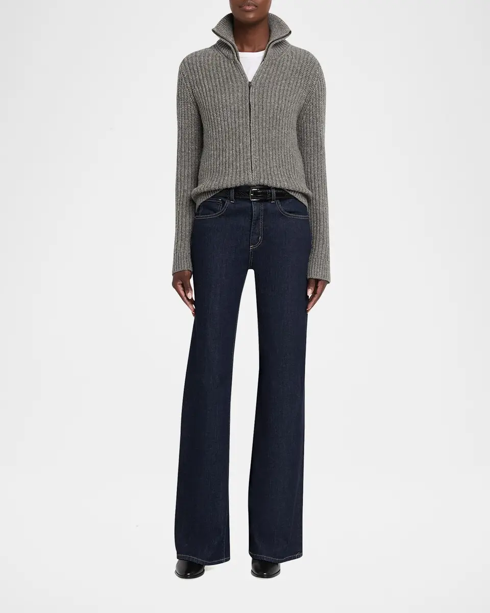 Nili Lotan Arlen Funnel-Neck Wool-Blend Knit Cardigan | Thumbnail 2 Nili Lotan Arlen Funnel-Neck Wool-Blend Knit Cardigan | Thumbnail 2