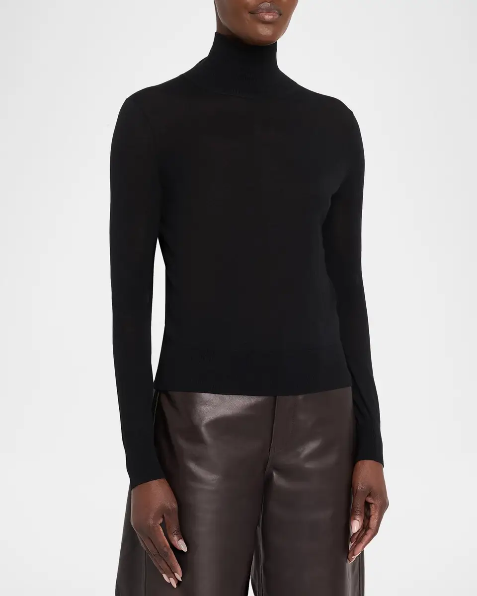 Nili Lotan Larkin Merino Wool Turtleneck Sweater | Thumbnail 4 Nili Lotan Larkin Merino Wool Turtleneck Sweater | Thumbnail 4