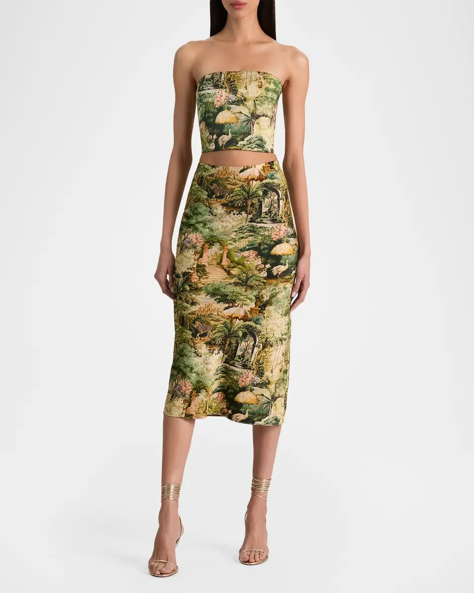 Alice + Olivia Maeve Tapestry Slip Skirt | Thumbnail 2 Alice + Olivia Maeve Tapestry Slip Skirt | Thumbnail 2