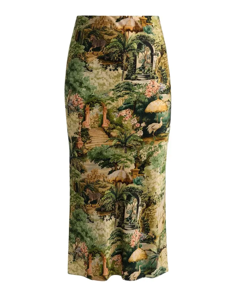 Alice + Olivia Maeve Tapestry Slip Skirt | Image 1 Alice + Olivia Maeve Tapestry Slip Skirt | Image 1